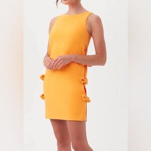 TRINA TURK ARLETTE MINI DRESS OPEN SIDES WITH BOWS SLEEVELESS WOMENS SZ 8 NWT